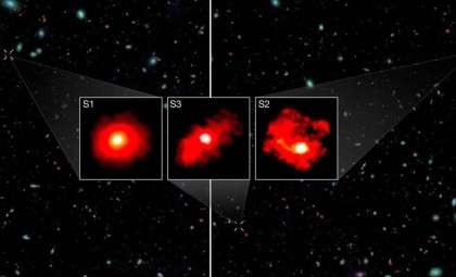 NASA’s James Webb Uncovers Three Colossal 'Red Giants' in the Infant Universe