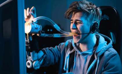 Inventor Creates a Robot That Force-Feeds Him Alcohol While Gaming