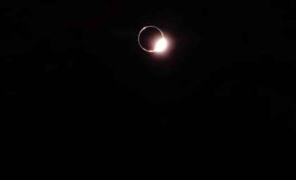 Private Lunar Lander Captures Mesmerizing Diamond Ring Eclipse from Moon’s Surface