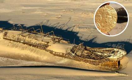 Ancient Portuguese Shipwreck Brimming with Riches Found in Namibian Desert