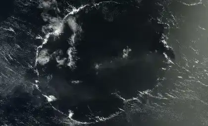 NASA Satellite Reveals Stunning Giant Cloud Ring in the Central Pacific