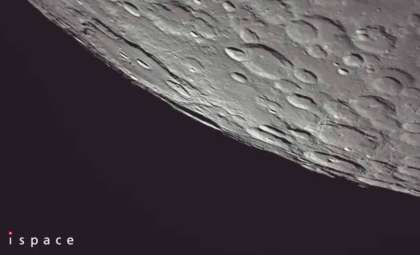 Japanese Private Spacecraft Sends Stunning Photo of Lunar South Pole
