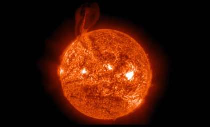 Powerful Solar Filament Eruption Sends Energy Wave Through Space