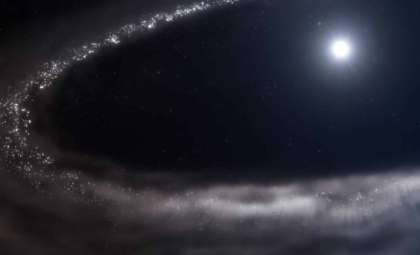 James Webb Detects Frozen Water Encircling a Sun-Like Star