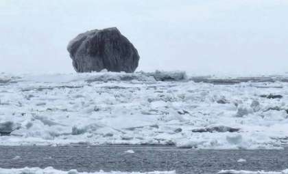 The Mystery Behind a Strikingly Dark Iceberg Captivates Netizens