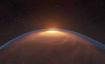 A Star’s Own Blast Disrupts Its Birth Environment in Unprecedented Finding