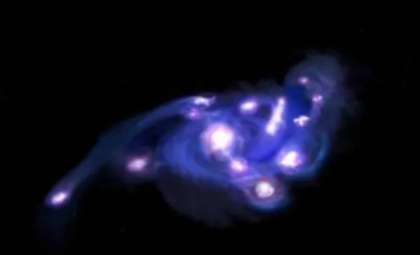 Astronomers Unveil ‘Cosmic Grapes’ Galaxy with Unmatched Detail from Early Universe