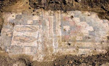 Ancient Roman Villa Reveals 1,600-Year-Old Mosaic of Sandals Resembling Flip-Flops