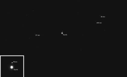 NASA’s Psyche Spacecraft Snaps Breathtaking Earth and Moon Image From 290 Million Km Away