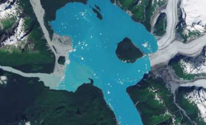 Emergence of a New Alaskan Island Signals Rapid Glacier Retreat