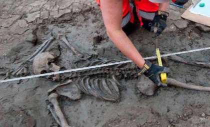 Medieval Leather Boots Discovered on Skeleton Beneath London Streets