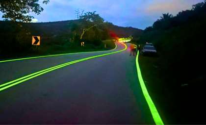 Malaysia’s Glow-in-the-Dark Roads Face Setbacks Despite Early Success