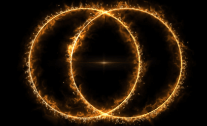 Unveiling the Enigma of Giant Double-Ring Radio Circles in Space
