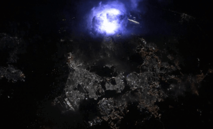 NASA Astronaut Photographs Mesmerizing Atmospheric Event Over Singapore from Orbit