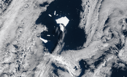 Epic Iceberg A-23A Fragments Amid Rising Ocean Temperatures