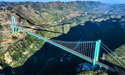 China Unveils the World’s Highest Bridge, Shrinking a Lengthy Trip to Minutes