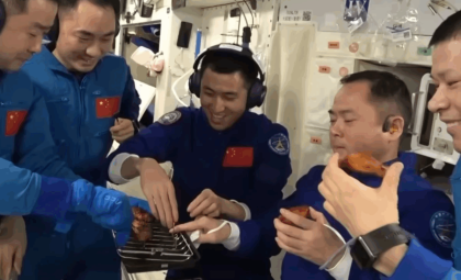 Chinese Astronauts Celebrate First Ever In-Space Barbecue on Tiangong Station