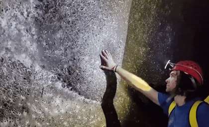 Massive Spider Colony and Enormous Web Uncovered in a Sulfur-Rich Cave System