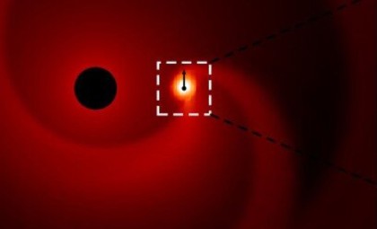 ALMA Detects Enigmatic Object Circling a Dying Red Giant Star