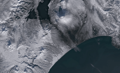 NASA Satellite Reveals Historic Eruption from Dormant Russian Volcano After 400 Years