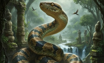 Massive 15-Meter Snake Fossil Discovered in India, Rivaling T. rex Size
