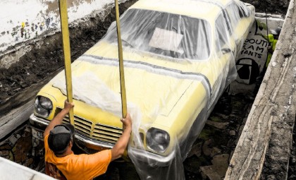 Half a Century Later: A 1975 Chevy Vega Emerges Flawlessly From Seward's Massive Time Capsule