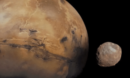 Evidence Points to a Former Large Moon That Triggered Tides on Mars