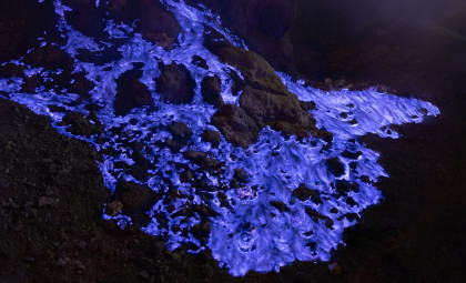 Indonesia’s Kawah Ijen Volcano Glows with Electric Blue Flames Explained