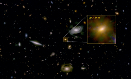 Ancient Galaxy Discovered by JWST Shows Slow Star Formation Shutdown