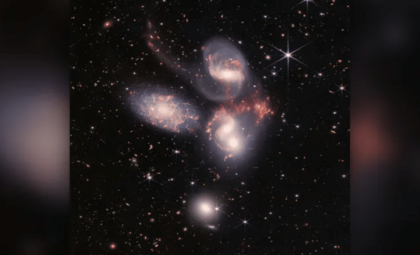 JWST Uncovers a Rare Quintuple Galaxy Merger in the Universe’s Infancy