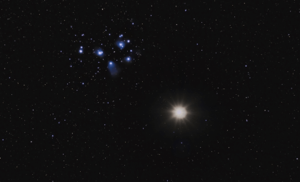 Witness the Moon Align with the Pleiades Star Cluster Tonight!