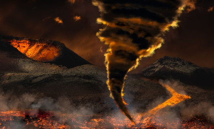 Researchers Harness 17-Foot Fire Tornadoes to Accelerate and Clean Up Oil Spill Burns