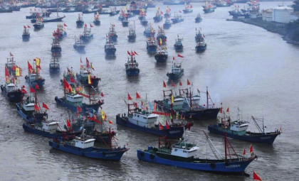 Massive Chinese Fishing Fleets Hover Near Japanese Waters Under Suspicious Circumstances