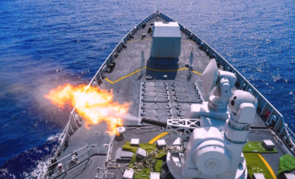 China’s Type 055 Destroyer Deploys Electronic Warfare Missiles Near Taiwan in Naval Confrontation