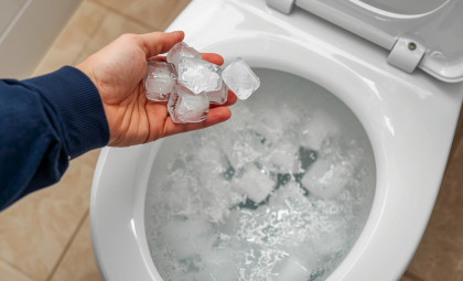 Why Dropping Ice Cubes in Your Toilet Weekly Makes Cleaning Easier