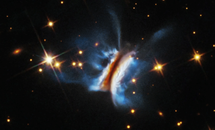 Hubble Unveils Massive, Turbulent Planet-Birth Disk 1,000 Light-Years Away