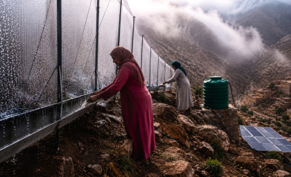 Moroccan Women Harness Mountain Fog to Transform Water Access Amid Desert Spread