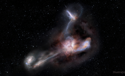 James Webb Reveals Unusual Dust Formation Surrounding a Supermassive Black Hole in a Distant Galaxy