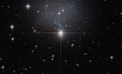 Hubble Uncovers Faint Dwarf Galaxy Illuminating Galactic Movements