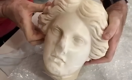 Rare 2,000-Year-Old Roman Marble Bust Unearthed During Spanish Beach Renovation